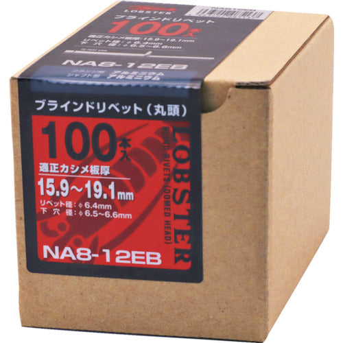 エビ　ブラインドリベット（アルミ／アルミ製）　８−１２（１００本入）　エコＢＯＸ　NA812EB　1 箱