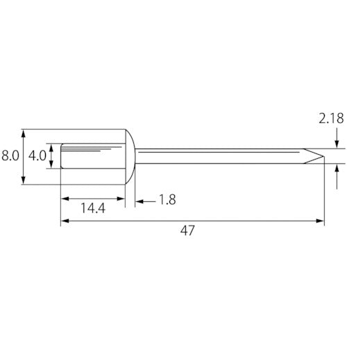 새우 블라인드 리벳 쉴드 타입 에코 BOX 알루미늄/스틸 5-6 (300개입) NSA56CEB 1상자