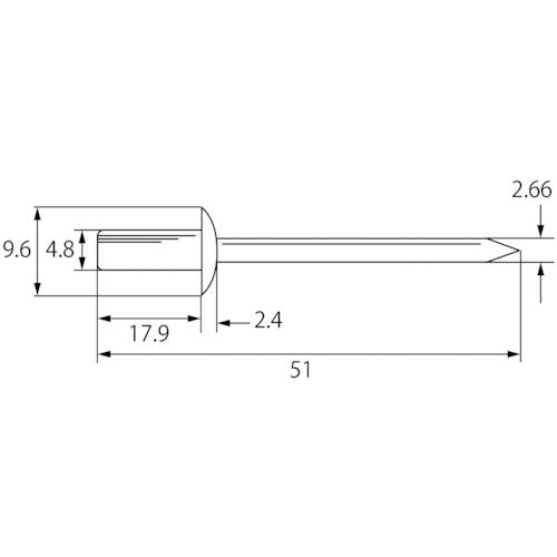 새우 블라인드 리벳 쉴드 타입 에코 BOX 알루미늄/스틸 6-8 (150개입) NSA68CEB 1상자