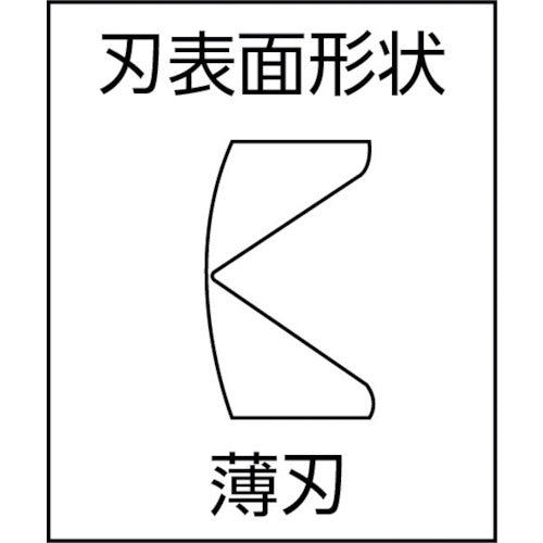 ビクター　強力ニッパ（薄刃）　全長１８７ｍｍ　361A-175　1 丁