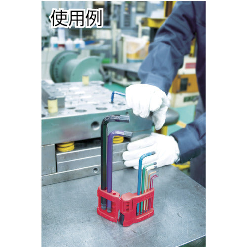 ＶＥＳＳＥＬ　レインボールＬ型レンチ　８９００ＢＰ　対辺５　（１本入）　8900BP5　1 本