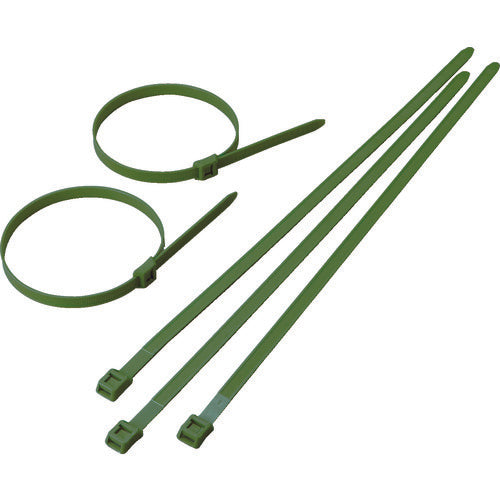 ＴＲＵＳＣＯ　ケーブルタイ　ＯＤ　幅２．５Ｘ１００ｍｍ最大結束Φ２２　標準型　TRCVR-100OD　1 袋