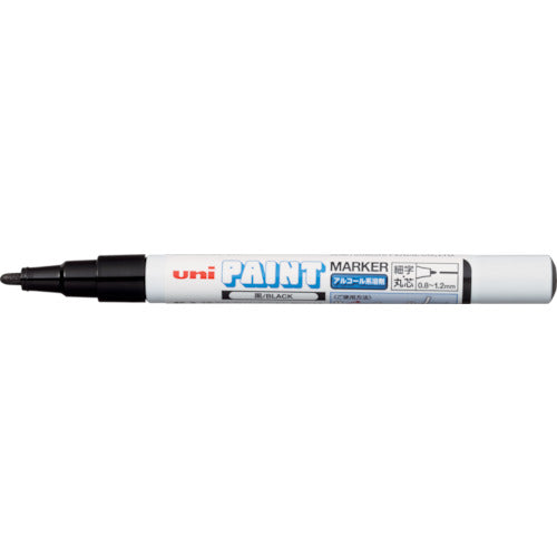 uni Alcohol Paint Marker Fine Point Black PXA210.24 1 piece