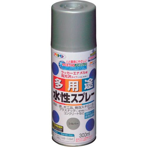 アサヒペン　水性多用途スプレー　３００ＭＬ　シルバー　565358　1 本