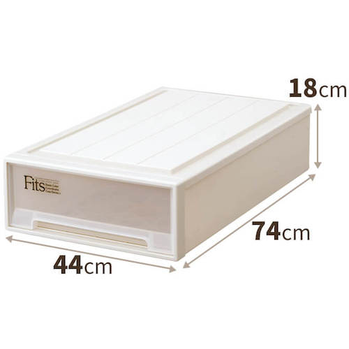 ＴＥＮＭＡ　フィッツケース（スリムＬ）　カプチーノ　４４０×７４０×１８０　110000686　1 個