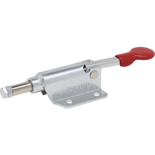 Ikura Horizontal Push Toggle Clamp Steel (31407) Stroke 10mm Flange Base Pressing Force 0.5kN ISK-070 1 pc