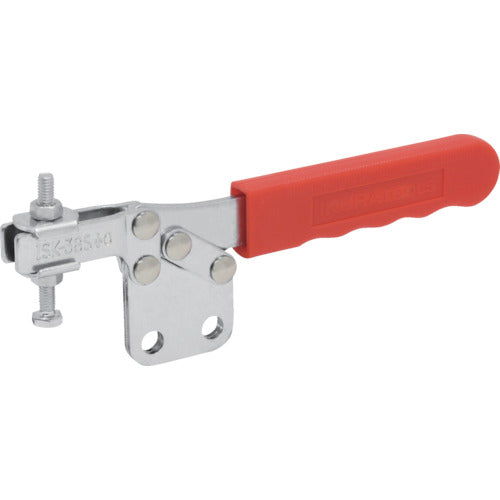 양육 하향 누름형 토글 클램프 스틸 수평 핸들(31202) 클램프 암 이동 각도 75° 스트레이트 베이스 체결력 2.5kN ISK-38SS0 1개