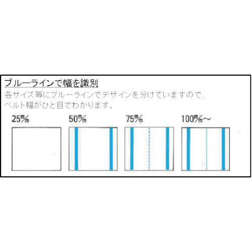 ＴＥＳＡＣ　耐化学薬品用スリング（ＪＩＳ２等級・両端アイ形）２５ｍｍ幅×１ｍ　PP2E25X1　1 本