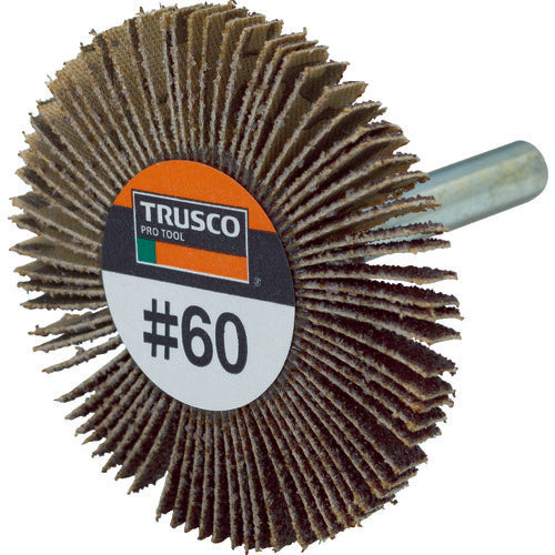 TRUSCO Thin Flap Wheel 50X5X6 #60 5 pieces UF5005-60 1 box