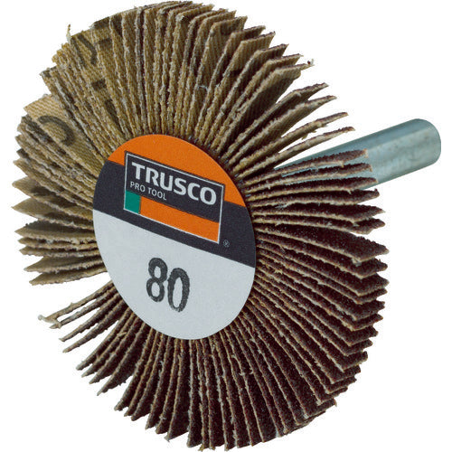 TRUSCO Thin Flap Wheel 50X5X6 #80 5 pieces UF5005-80 1 box