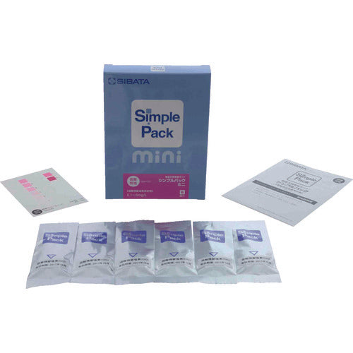 SIBATA Simple Water Quality Test Kit Simple Pack Mini Free Residual Chlorine 6 Count 080520-3062 1 Box