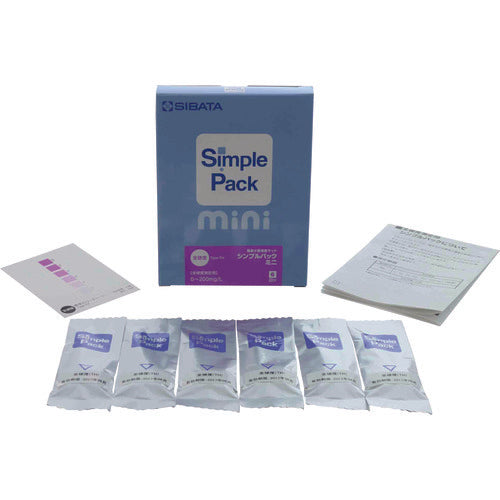 SIBATA Simple Water Quality Test Kit Simple Pack Mini All Hardness 6 pcs 080520-3182 1 box