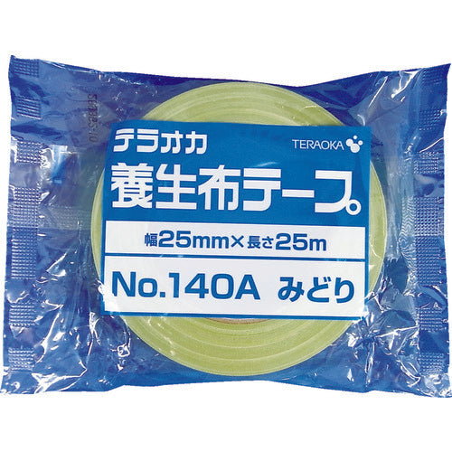 ＴＥＲＡＯＫＡ　養生用布テープ　ＮＯ．１４０Ａ　若葉　２５ｍｍ×２５Ｍ　140A 25X25　1 巻