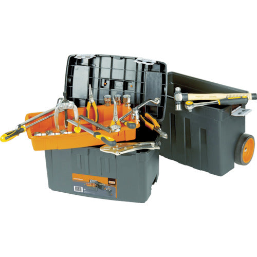 バーコ　ヘビーデューティー仕様キャスター付きプラスチックボックス　4750PTBW47　1 個