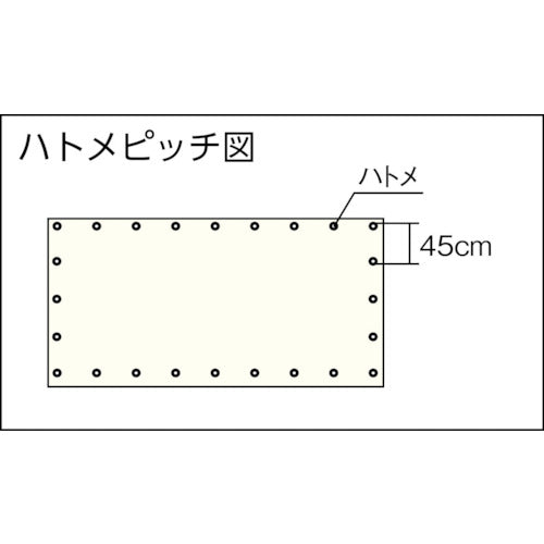 ユタカメイク　軽量防炎メッシュシート　１．８ｍ×５．４ｍグレー　B-273　1 枚