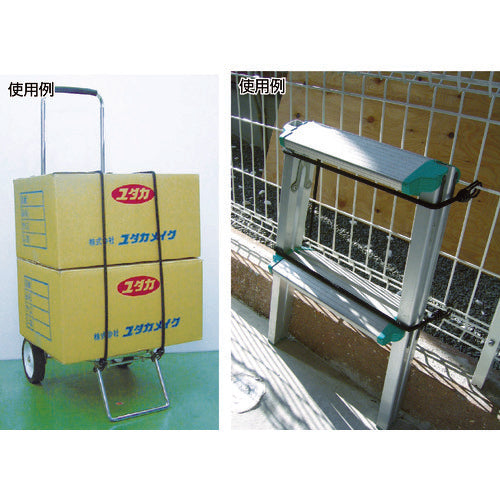 ユタカメイク　ゴム　バンジーコード　８ｍｍ×４００ｍｍ　混色　BC-8409　1 本