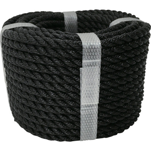 Yutakamake Rope PE Color Rope All-Purpose Pack 6mm x 20m Black PE620-4 1 Roll