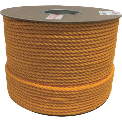 Yutakamake Polyethylene Rope Drum Roll 6mm x 200m Yellow PRE-100 1 Roll