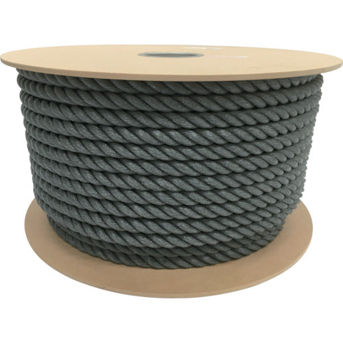 Yutakamake Polyethylene Rope Drum Roll 16mm x 100m Gray PRE-168 1 Roll