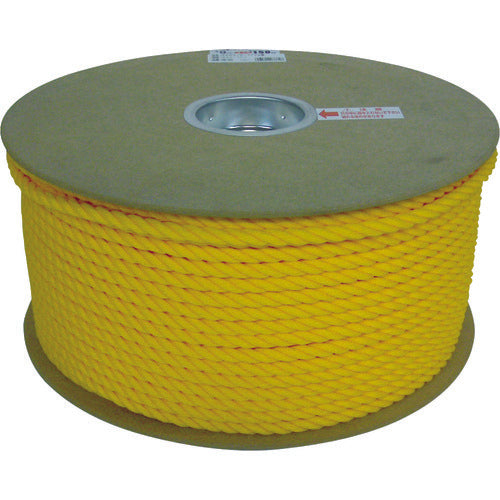 Yutakamake Polyethylene Rope Drum Roll 9mm x 150m Yellow PRE-50 1 Roll