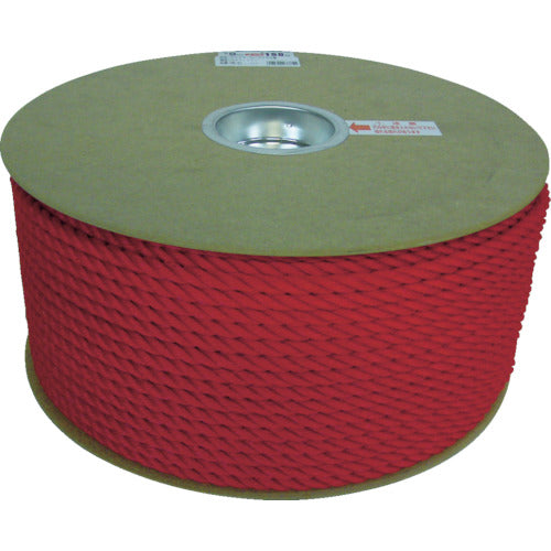 Yutakamake Polyethylene Rope Drum Roll 9mm x 150m Red PRE-51 1 Roll