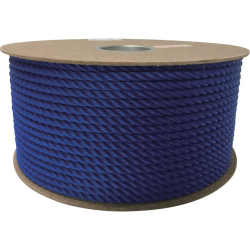 ユタカメイク　ポリエチレンロープドラム巻　９ｍｍ×１５０ｍ　ブルー　PRE-52　1 巻