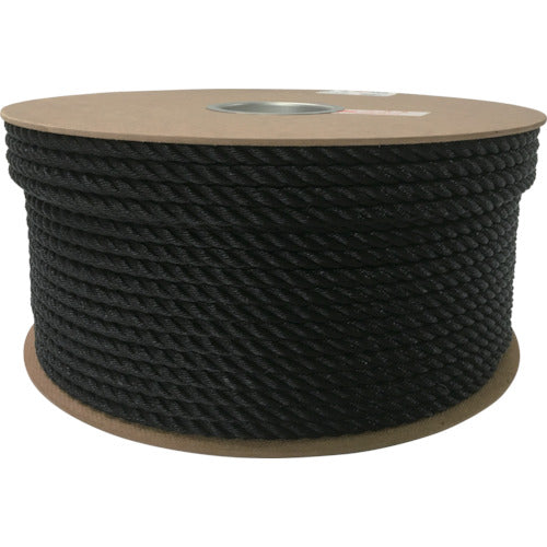 Yutakamake Polyethylene Rope Drum Roll 9mm x 150m Black PRE-54 1 Roll