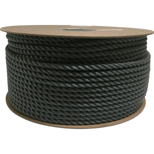 ユタカメイク　ポリエチレンロープドラム巻　９ｍｍ×１５０ｍ　グレー　PRE-58　1 巻