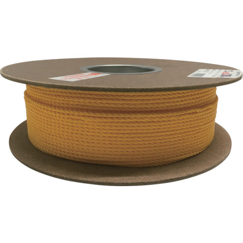 Yutakamake Polyethylene Rope Drum Roll 3mm x 200m Yellow PRE-70 1 Roll