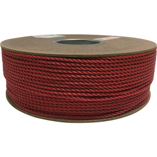 Yutakamake Polyethylene Rope Drum Roll 4mm x 200m Red PRE-81 1 Roll