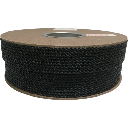 Yutakamake Polyethylene Rope Drum Roll 4mm x 200m Black PRE-84 1 Roll