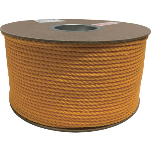 Yutakamake Polyethylene Rope Drum Roll 5mm x 200m Yellow PRE-90 1 Roll