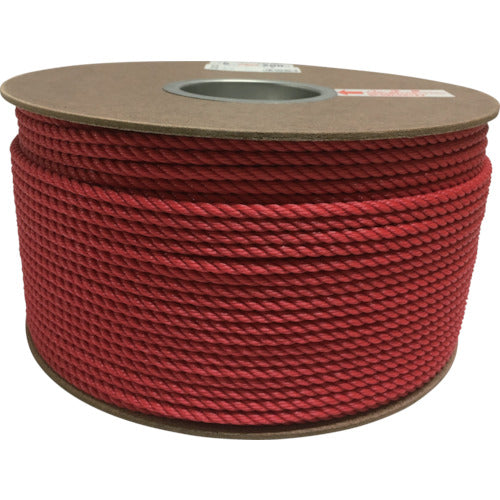 Yutakamake Polyethylene Rope Drum Roll 5mm x 200m Red PRE-91 1 Roll