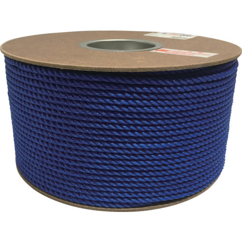 Yutakamake Polyethylene Rope Drum Roll 5mm x 200m Blue PRE-92 1 Roll