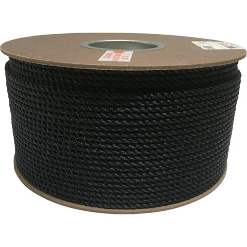 Yutakamake Polyethylene Rope Drum Roll 5mm x 200m Black PRE-94 1 Roll