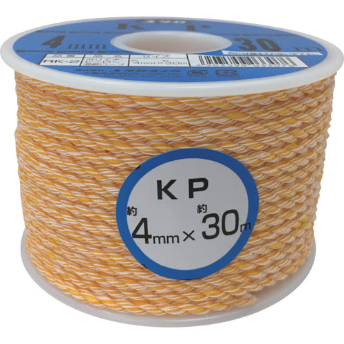 ユタカメイク　ロープ　ＫＰロープボビン巻　４φ×３０ｍ　RK-2　1 巻