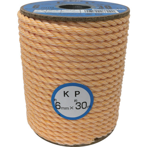 ユタカメイク　ロープ　ＫＰロープボビン巻　６φ×３０ｍ　RK-4　1 巻