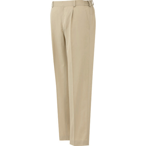 Midori Anzen Unisex Easy Flex Pants with Hem Adjustment Khaki LL VE382-SITA-LL 1 unit