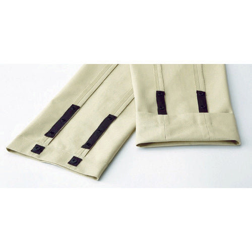 Midori Anzen Unisex Easy Flex Pants with Hem Adjustment Khaki M VE382-SITA-M 1 unit