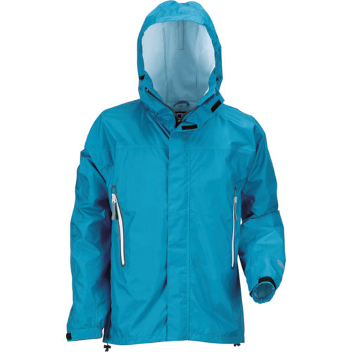 カジメイク　ＫＪレインパーカー　ターコイズ　３Ｌ　7710-53-3L　1 着