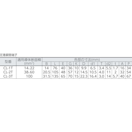 ３Ｍ　水密型銅管圧着端子　CL-1T　1 個