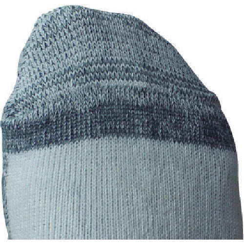 Otafuku Strong Socks, Bottom Strength Type, White x Gray, Round Toe, Set of 2 Pairs, S-851, 1 PK