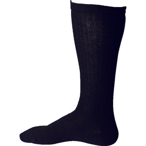 Otafuku Strong Socks, Bottom Strength Type, Black, Round Toe, Set of 2 Pairs, S-853, 1 PK