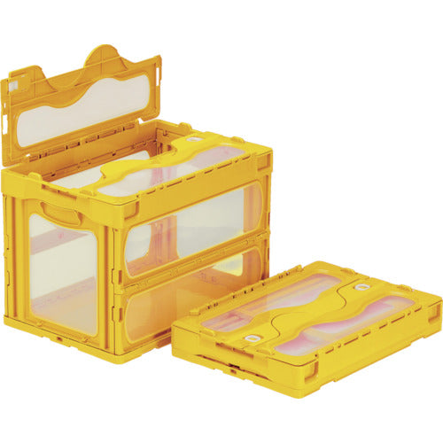 산코프타 일체형 접이식 컨테이너 559230 마드콘 C-60B 옐로우 SKO-C-60B-YE 1개