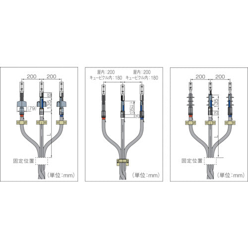 ３Ｍ　関東ハイ−Ｋターム２−ＥＭ（屋外用）ＣＶＴ１４／２２ＳＱ用キット　T6SB-R3-O14/22 EM　1 Ｓ