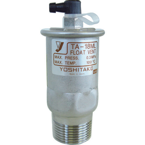 ＹＯＳＨＩＴＡＫＥ　ステンレス製冷温水用空気抜弁　１５Ａ　TA-18ML-15A　1 台