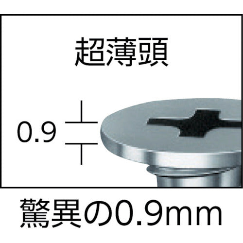 ＴＲＵＳＣＯ　ドリルねじ薄平　板金用　ＳＵＳ　５Ｘ１９　２９本入　TSNJ-0519　1 PK