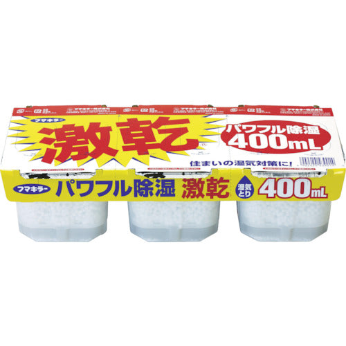 フマキラー　除湿・脱臭剤　激乾　４００ｍｌ　３個パック　439014　1 PK