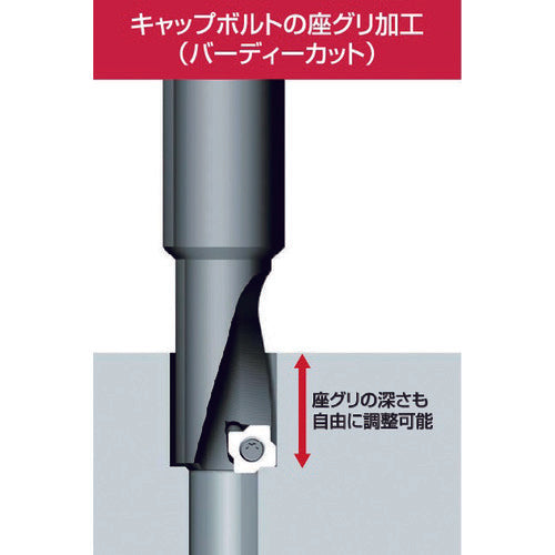 富士元　座ぐりカッター　バーディカット　Ｍ１６　シャンク径３２ｍｍ　全長１３２ｍｍ　BC32-26XS-M16　1 本