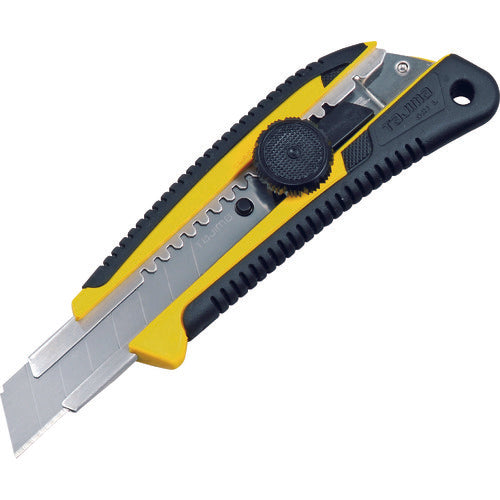 タジマ　カッターナイフ　ネジプロ　グリ−Ｌ　黄　クリアケース入　LC561YCL　1 丁